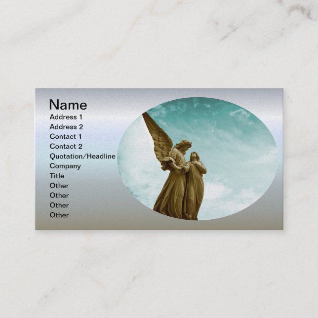 Angels in the Sky Business Card (Front)