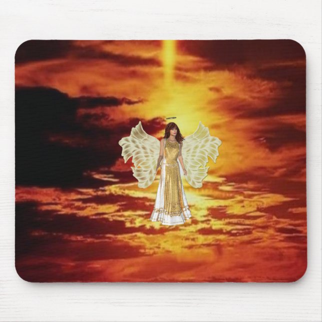 Angels in the Sky Mouse Pad (Front)