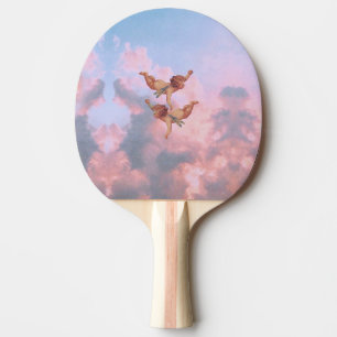 Angels in the sky ping pong paddle
