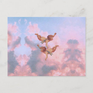 Angels in the sky postcard