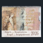 Angels Inspirations – Engel Inspirationen 2026 Calendar<br><div class="desc">Bathed in soft rose and golden tones, these angels bring beauty, grace, and gentle light. They remind us that every day holds a quiet blessing, waiting to be seen with the heart. Let their presence inspire you to walk with hope, surround yourself with beauty, and shine kindness wherever you go....</div>