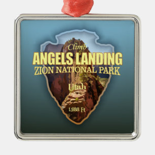 Angels Landing (arrowhead) Metal Ornament