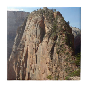 Angels Landing at Zion National Park Ceramic Tile