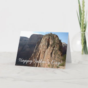 Angels Landing at Zion National Park Father's Day Card