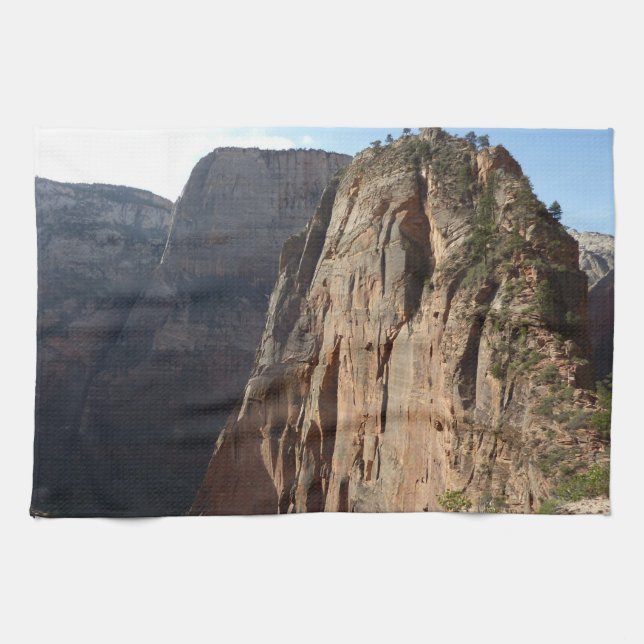 Angels Landing at Zion National Park Tea Towel (Horizontal)