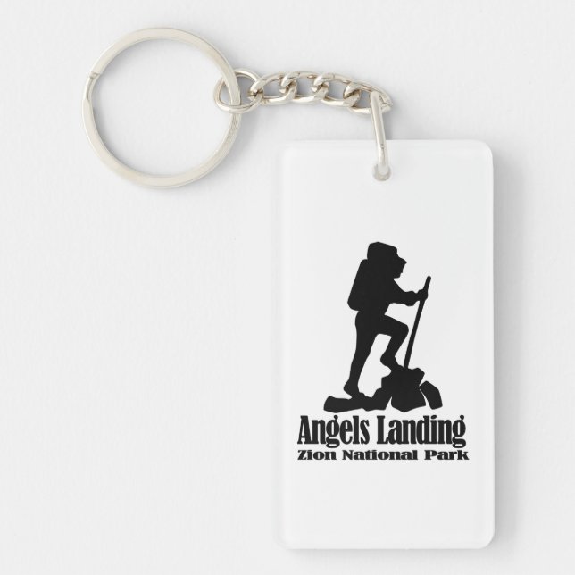 Angels Landing - Zion National Park  Key Ring (Front)