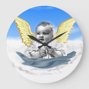 Angels Large Clock
