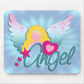 Angels Love | blue shine Mouse Pad