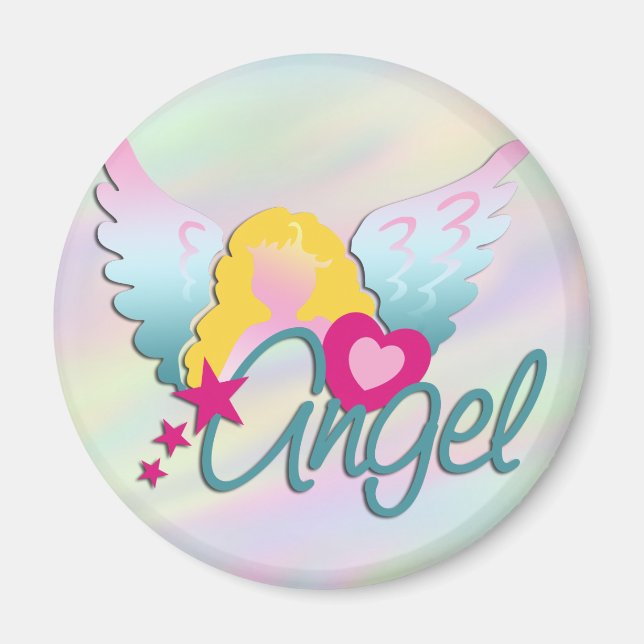 Angels Love | light coloured Magnet (Front)