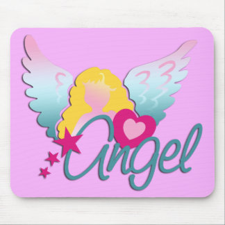 Angels Love | light pink Mouse Pad