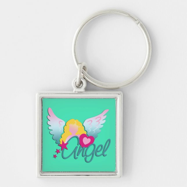 Angels Love, mint Key Ring (Front)
