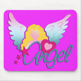 Angels Love | pink Mouse Pad