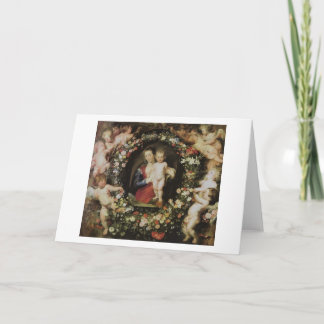 Angels Madonna and Child Rubens Fine Art Card