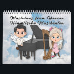 Angels Making Music – Musicians from Heaven Calendar<br><div class="desc">This music calendar with the title Musicians from Heaven is as charming calendar and features cute angels in a delightful cartoon style, their big eyes full of wonder as they play heavenly music. Each month brings a new illustration filled with joy and inspiration, making this calendar a perfect companion for...</div>
