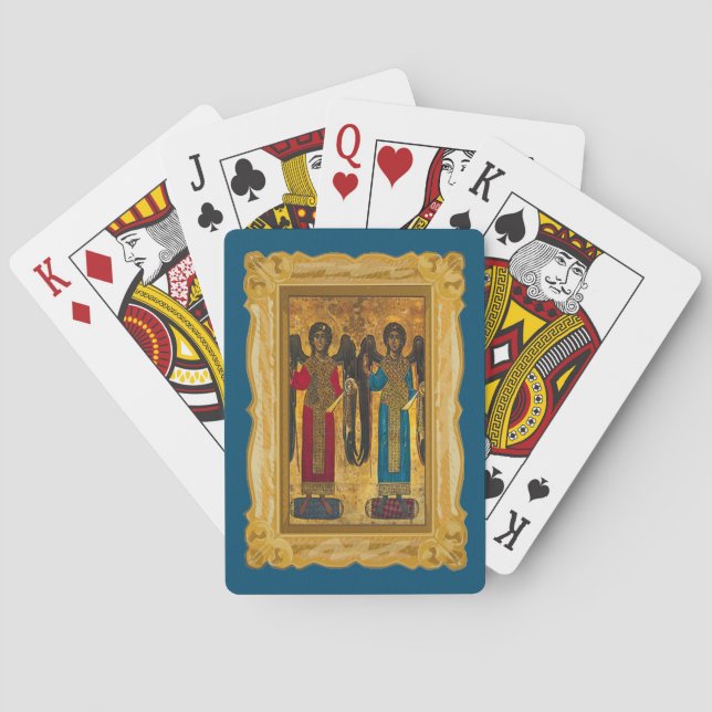 Angels Michael And Gabriel Playing Cards (Back)
