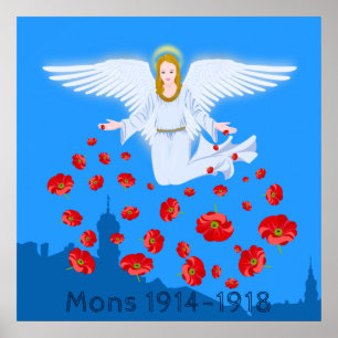 Angels of Mons – commemoration WWI Poster