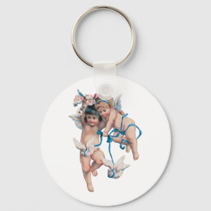 ANGELS OF PEACE ON EARTH GOOD WILL TOWARD MEN KEY RING
