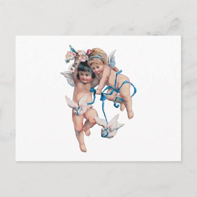 ANGELS OF PEACE ON EARTH GOOD WILL TOWARD MEN POSTCARD (Front)