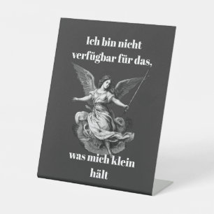 Angels of Unavailability Pedestal Sign