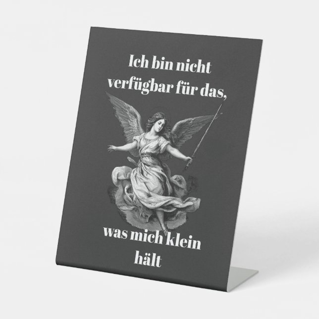Angels of Unavailability Pedestal Sign (Front)