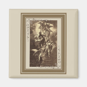 Angels On A Celestial Ladder Magnet