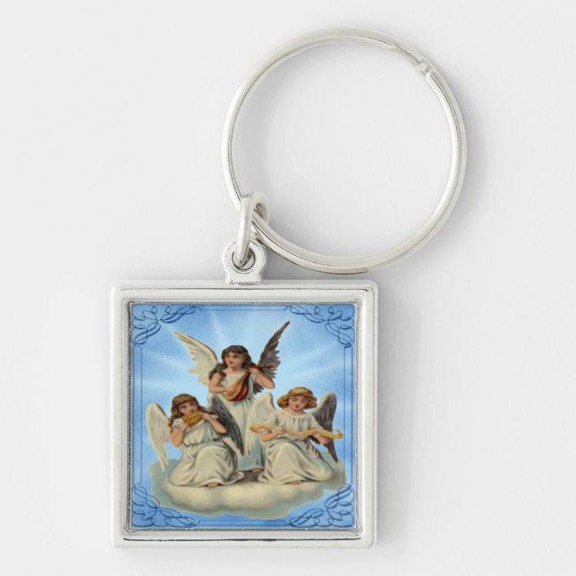 Angels On A Cloud Keychain (Front)