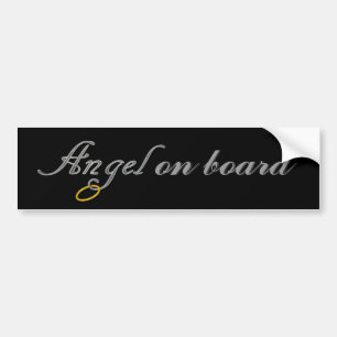 Angels On Board Bumper Sticker