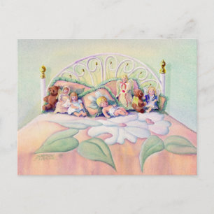 ANGELS ON MY BED by SHARON SHARPE Postcard