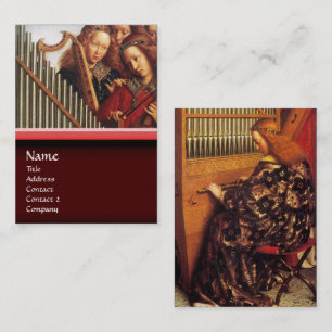ANGELS PLAYING MUSIC ,detail Business Card