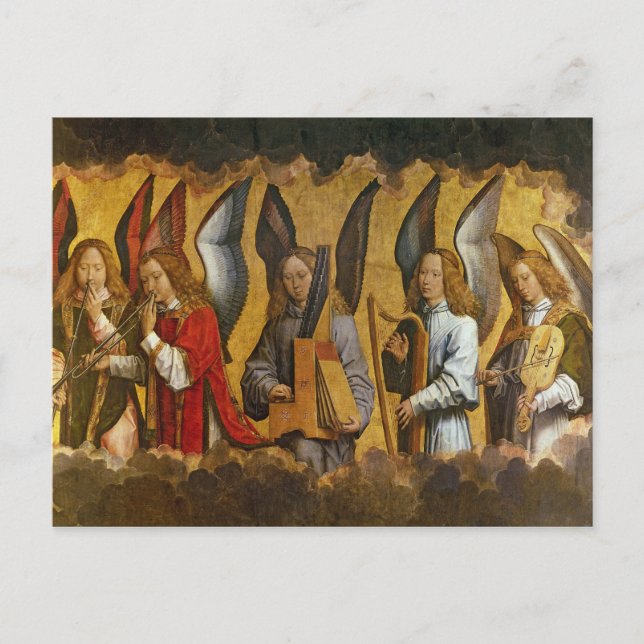 Angels Playing Musical Instruments Postcard (Front)