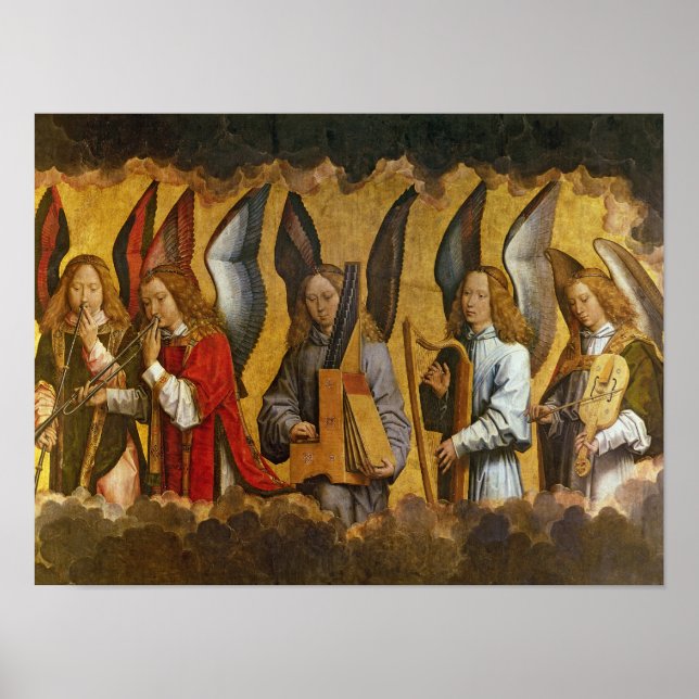 Angels Playing Musical Instruments Poster (Front)