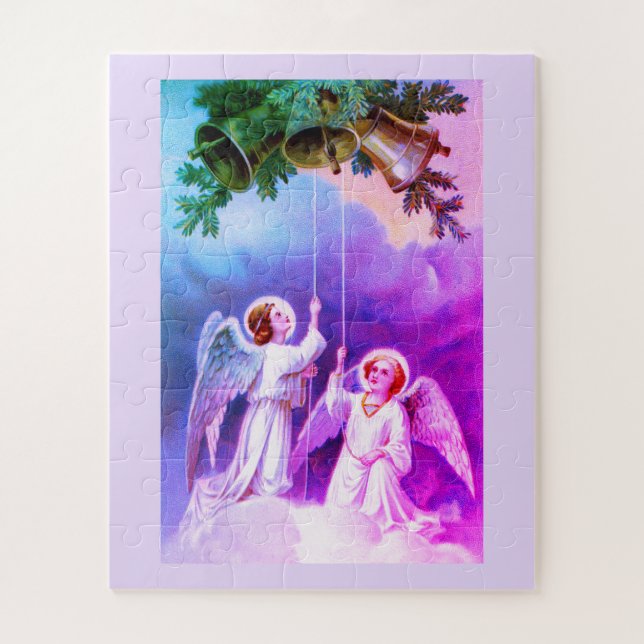Angels ringing bells jigsaw puzzle (Vertical)