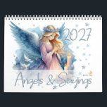 Angels & Sayings 2027 Calendar<br><div class="desc">This angels calendar / cherubs calendar / guardian angels calendar (or in German: Engelkalender) is designed to bring inspiration and joy all year round. Each month showcases heartwarming illustrations of guardian angels, brought to life with great colours that radiate warmth and positivity. Accompanied by uplifting angels’ sayings, the calendar offers...</div>