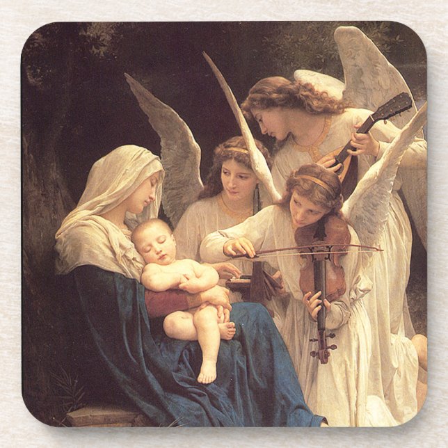 Angels Serenade Set of 6 Cork Coasters (Front)