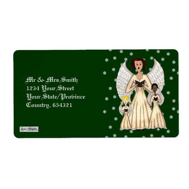 Angels Singing Carols (Gold) (Front)