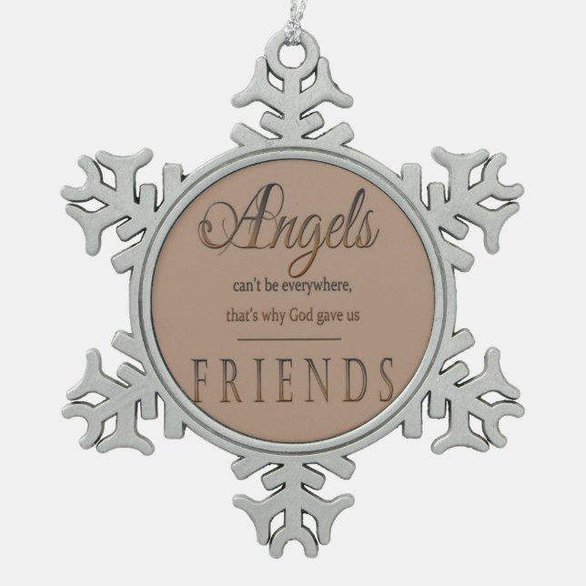 Angels Snowflake Ornament (Front)