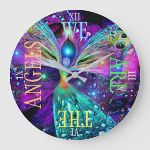 ANGELS  TIME WATCH LARGE CLOCK