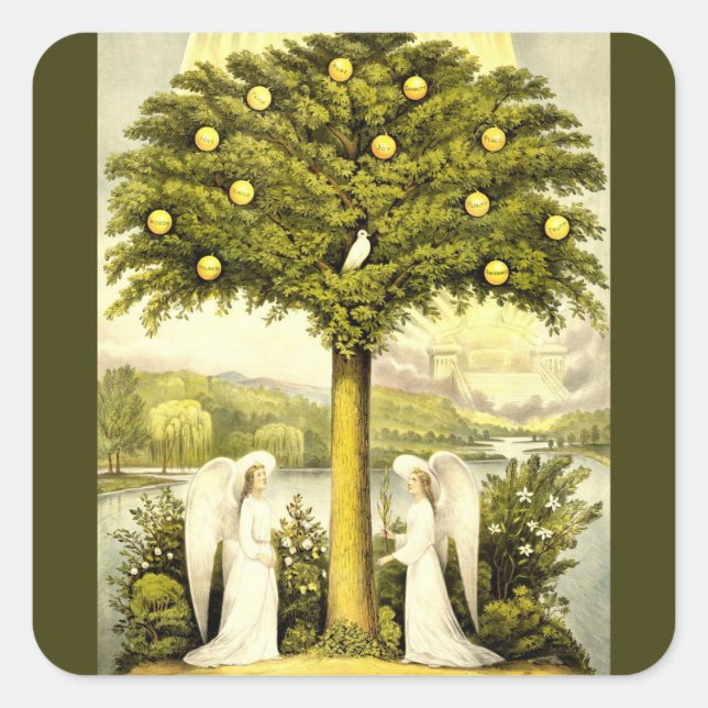 angels times past stickers (Front)