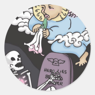 Angel's Trumpet Classic Round Sticker