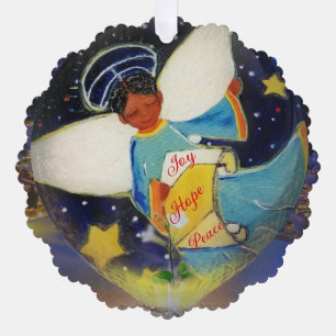 Angels Unaware Paper Ornament Greeting Card