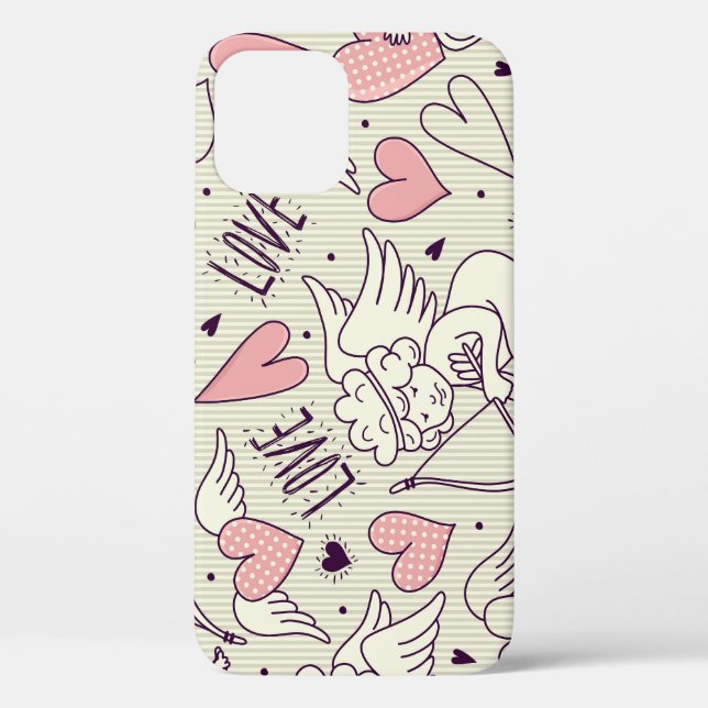 Angels, Valentine's Day, love pattern. Case-Mate iPhone Case (Back)