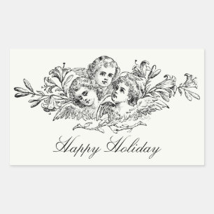 Angels Vintage Art Custom Sticker