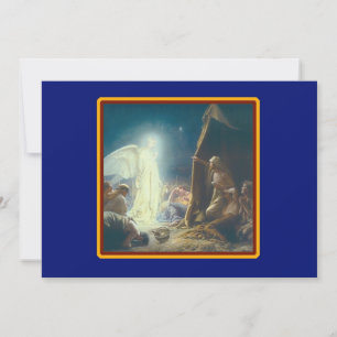 Angels Visit Shepherds Customised Christmas Holiday Card