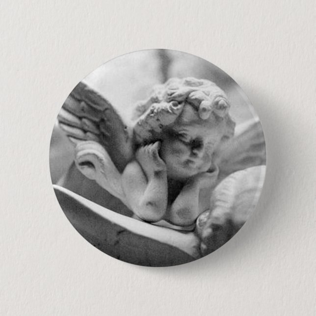 Angels Watching Over Me 6 Cm Round Badge (Front)