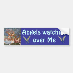 Angels watching over Me bumper sticker