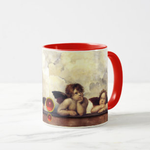 ANGELS / Winged Cherubs ,Clouds Raffaello Sanzio Mug