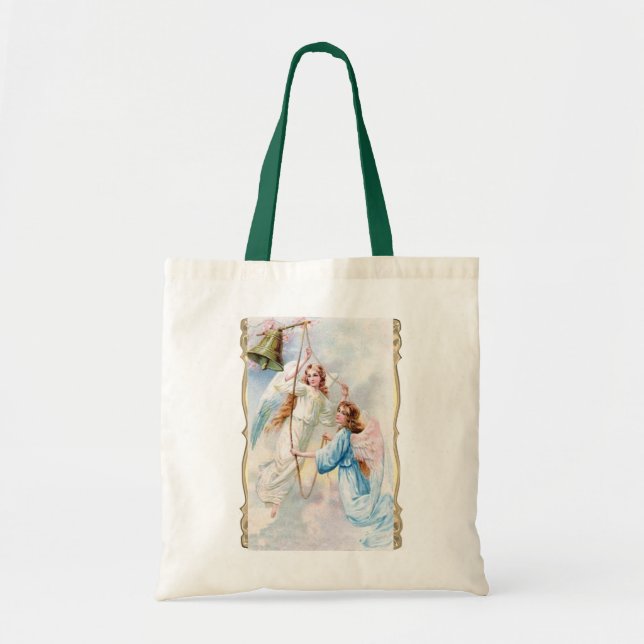 Angels With Bell Tote Bag (Front)