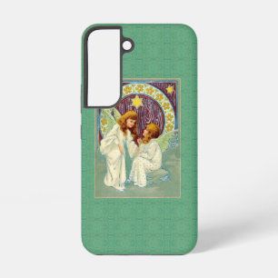 Angels With Stars Flowers Samsung Galaxy Case