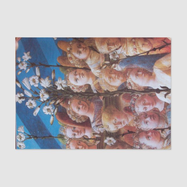 ANGELS WITH WHITE LILIES TISSUE PAPER (Front)