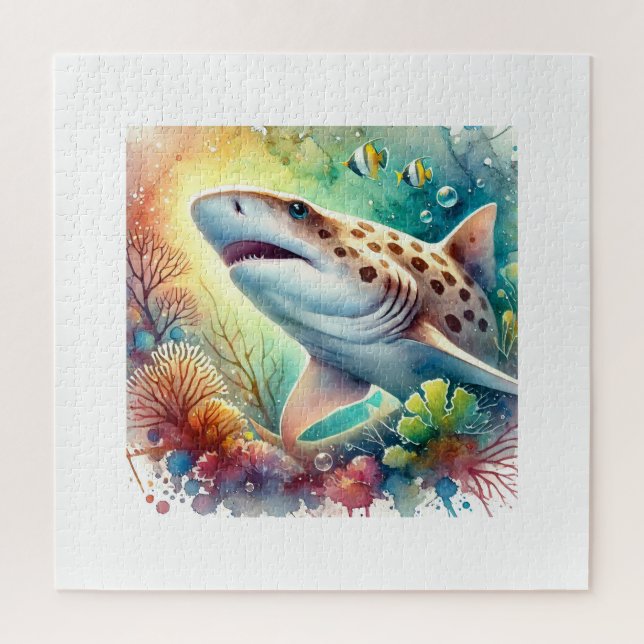 Angelshark painting 210724AREF147 - Watercolor Jigsaw Puzzle (Vertical)